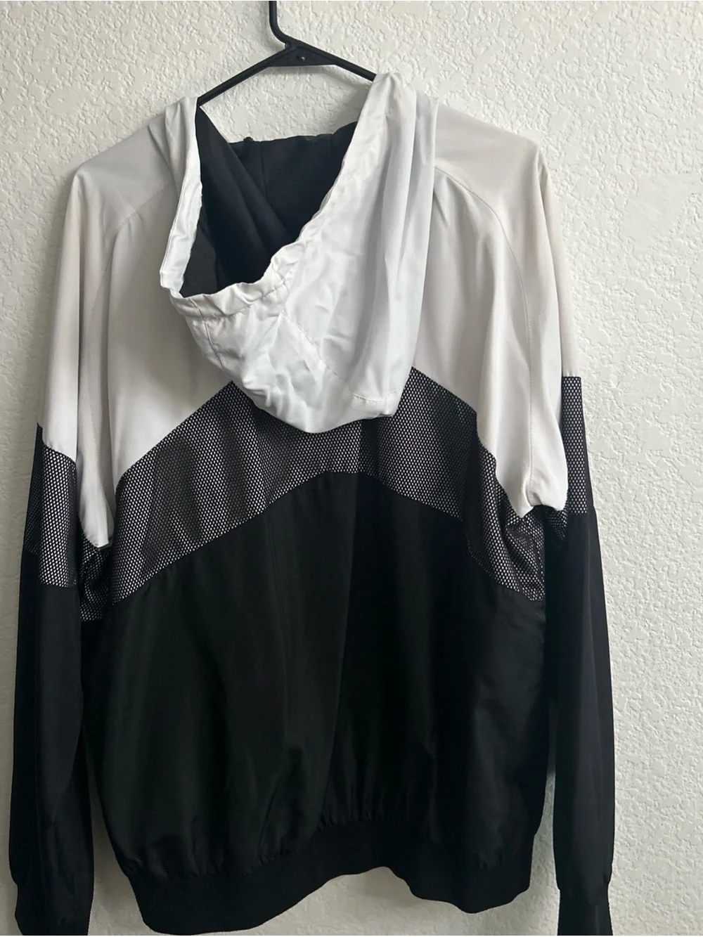 CSG Lightweight Black & White Hooded Windbreaker